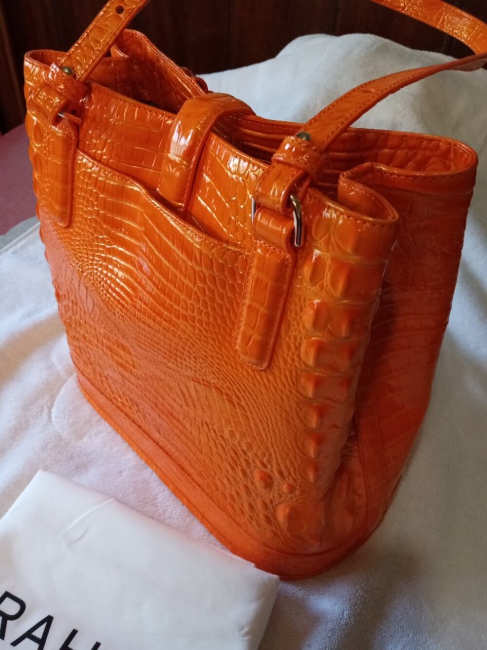 Brahmin-Fiora-Mango Orange Melbourne - Picture 2 of 8
